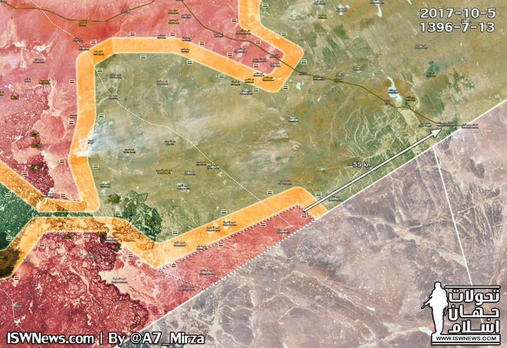 The latest situation of contact lines around the al-Tanf border ...