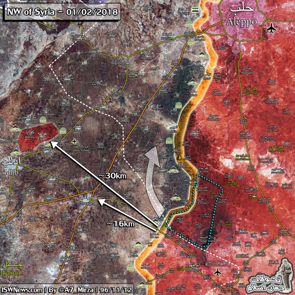 Syrian Army And Allies Advances In South Of Aleppo; Latest Map Of The ...