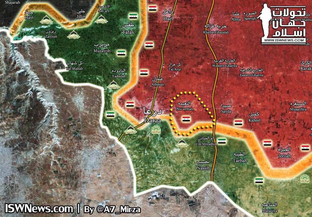 Liberation Of Important Village Of Na`yimah In Eastern Daraa And