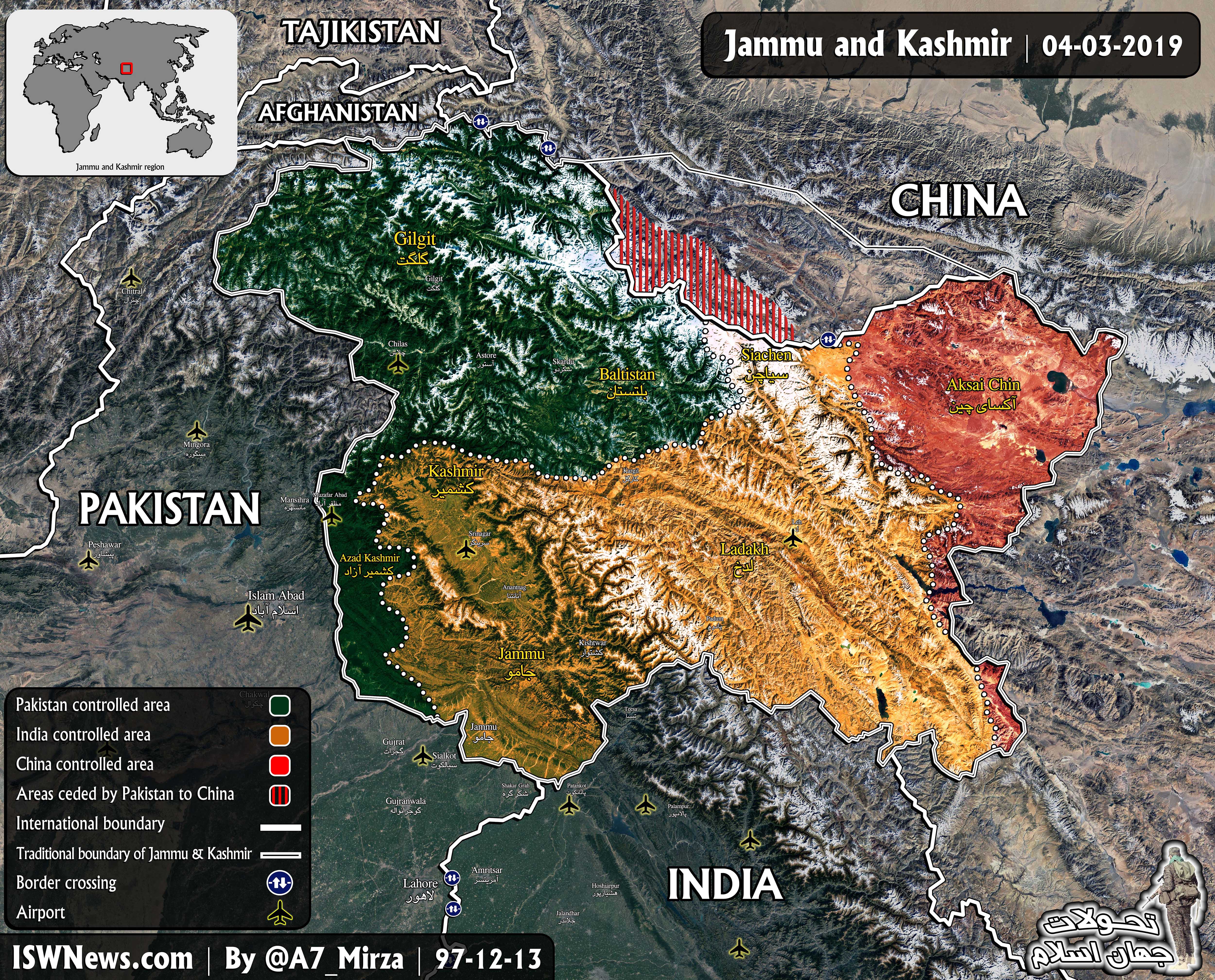 Jammu And Kashmir In India Map - United States Map