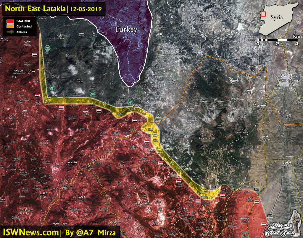 Latest Military Situation On Northeast Of Lattakia Province And Kabani ...