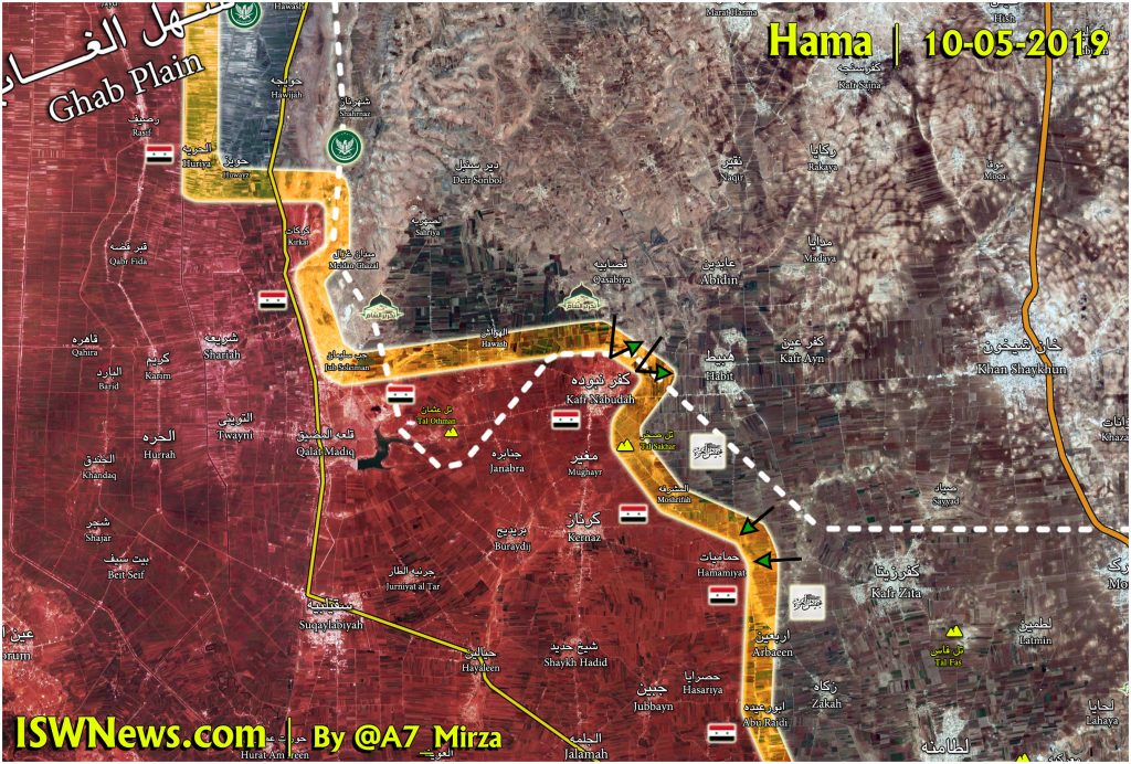 Syrian Army Foiled Hts Attacks To Kafr Nabuda + Map - Islamic World News