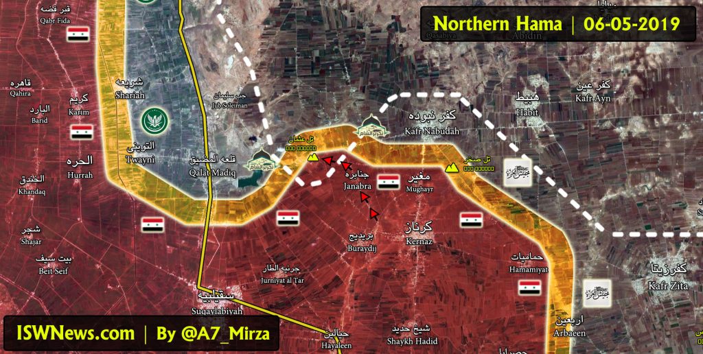 Latest Military Situation In Qalaat Madiq Axis, Northern Hama; Syrian ...