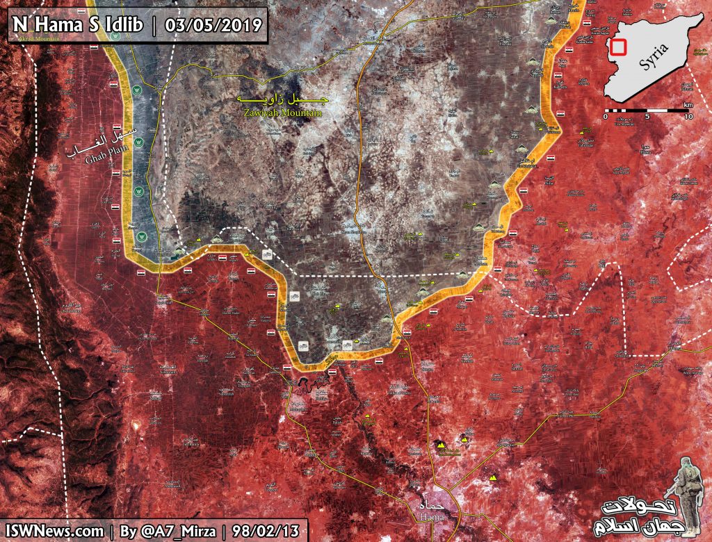 Latest Military Situation Of Northern Hama, Syria; 3 May 2019 - Islamic ...