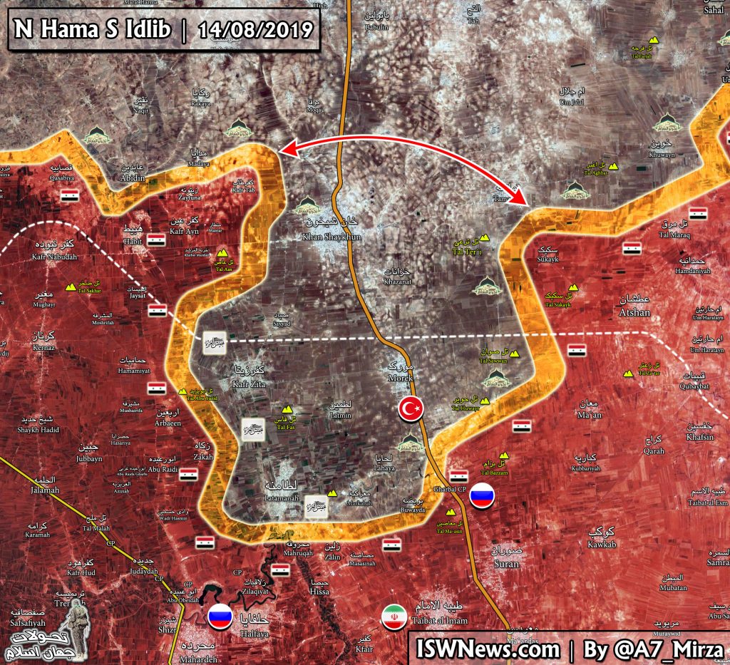 Map: Latest Military Situation On Northwestern Hama And Southern Idlib 