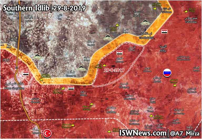 Map: Harsh Response By The Syrian Army In Southern Idlib! - Islamic ...