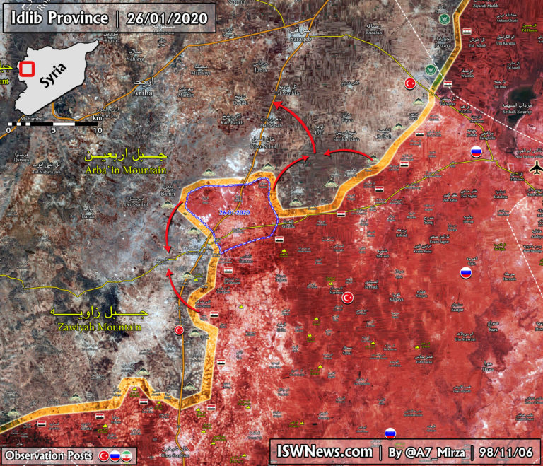 Map: Latest Military Situation In The Idlib Province; SAA Cut M5 ...