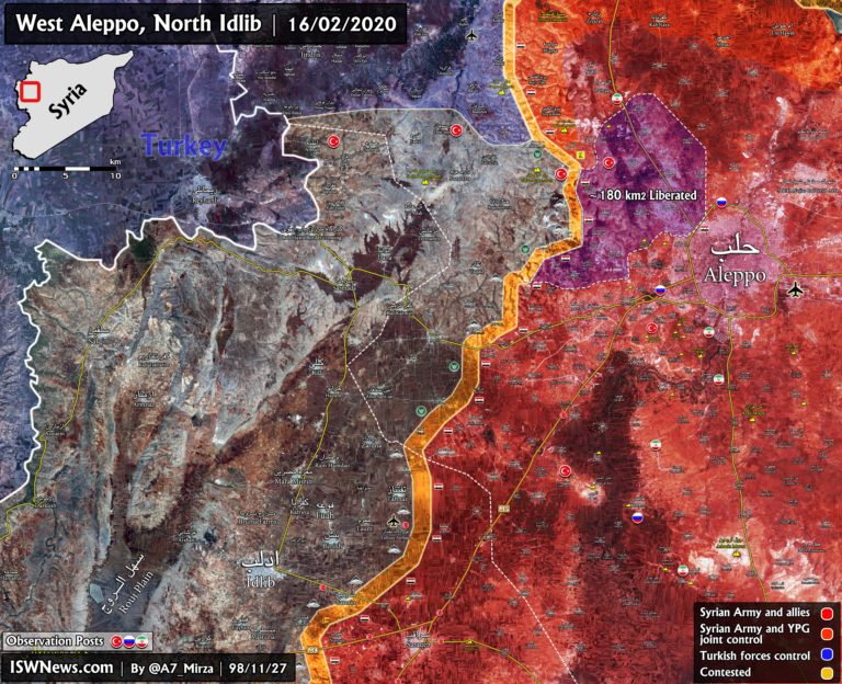 Map: Syrian Army And Resistance Axis Great Victory In Aleppo Province ...