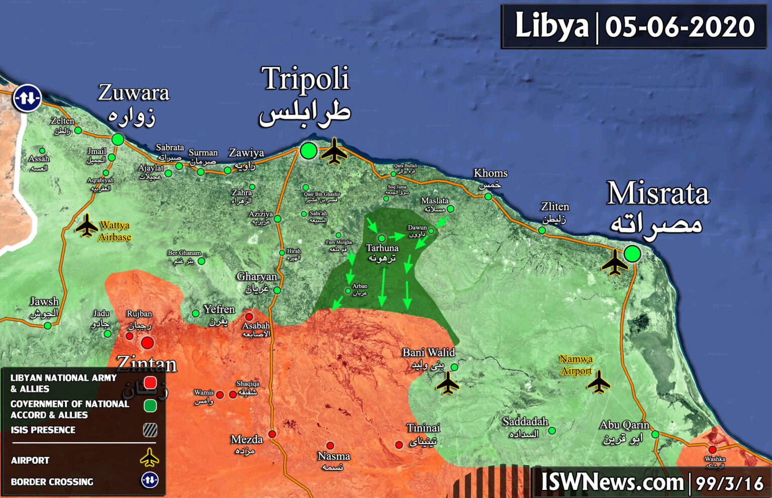 Latest Military Situation in Libya, 5 June 2020 (Map Update) Islamic