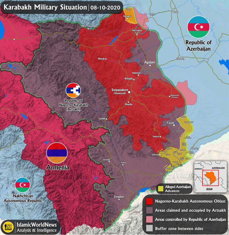 Latest Updates On Karabakh Clashes 8 October 2020 Map Update   6 Karabakh Map 8oct20 17meh99 En 768x789 