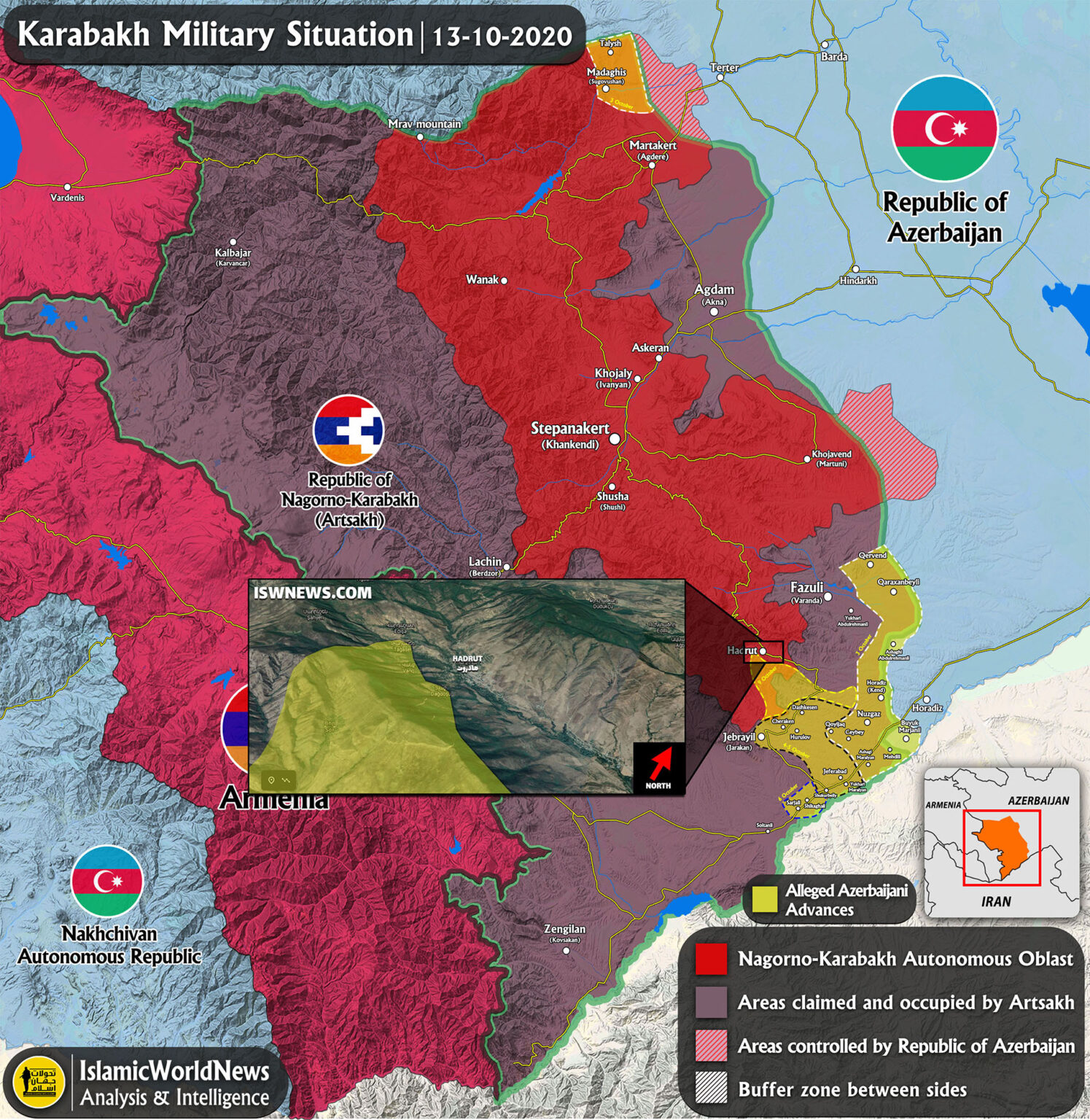 Nagorno-Karabakh map – IWN