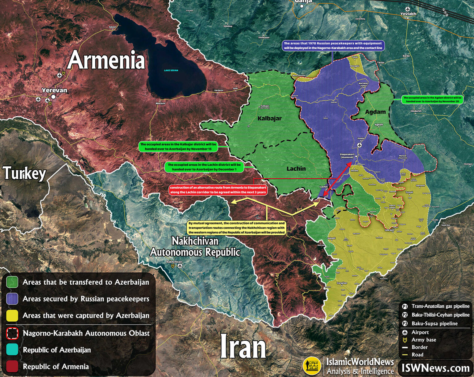 карта армении и азербайджана с карабахом