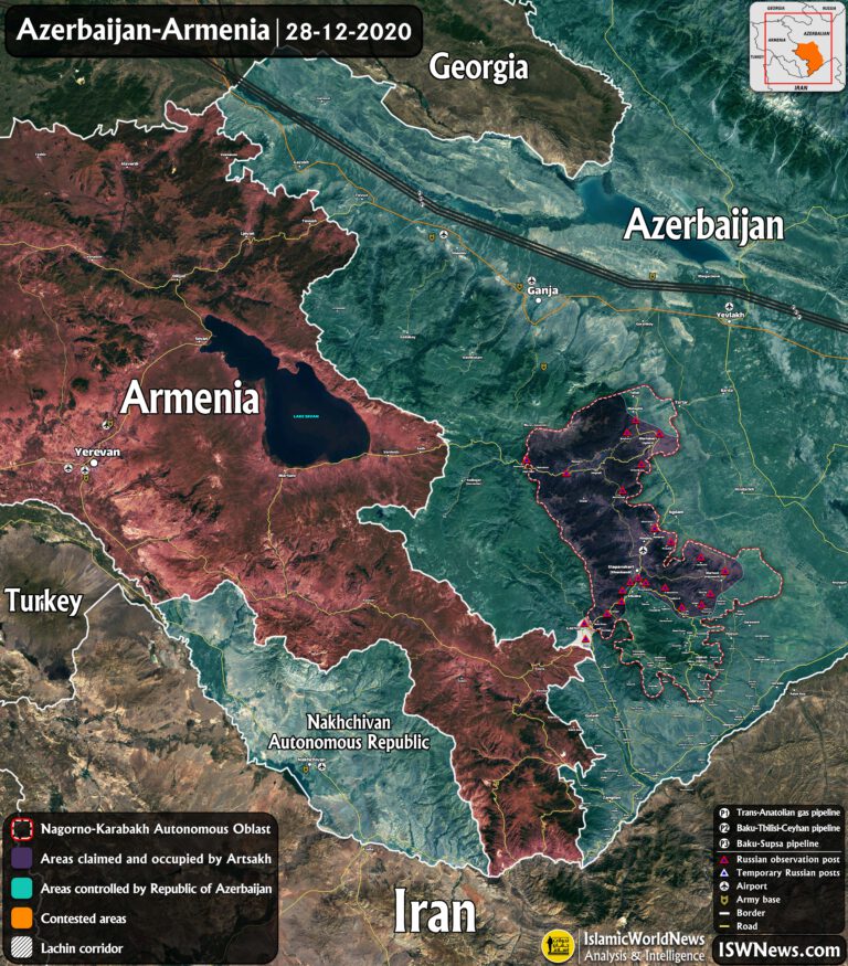 Latest Updates On Karabakh 28 December 2020 Map Update Islamic   9 Azerbaijan Armenia Agreement 28dec20 8dey99 En 768x875 