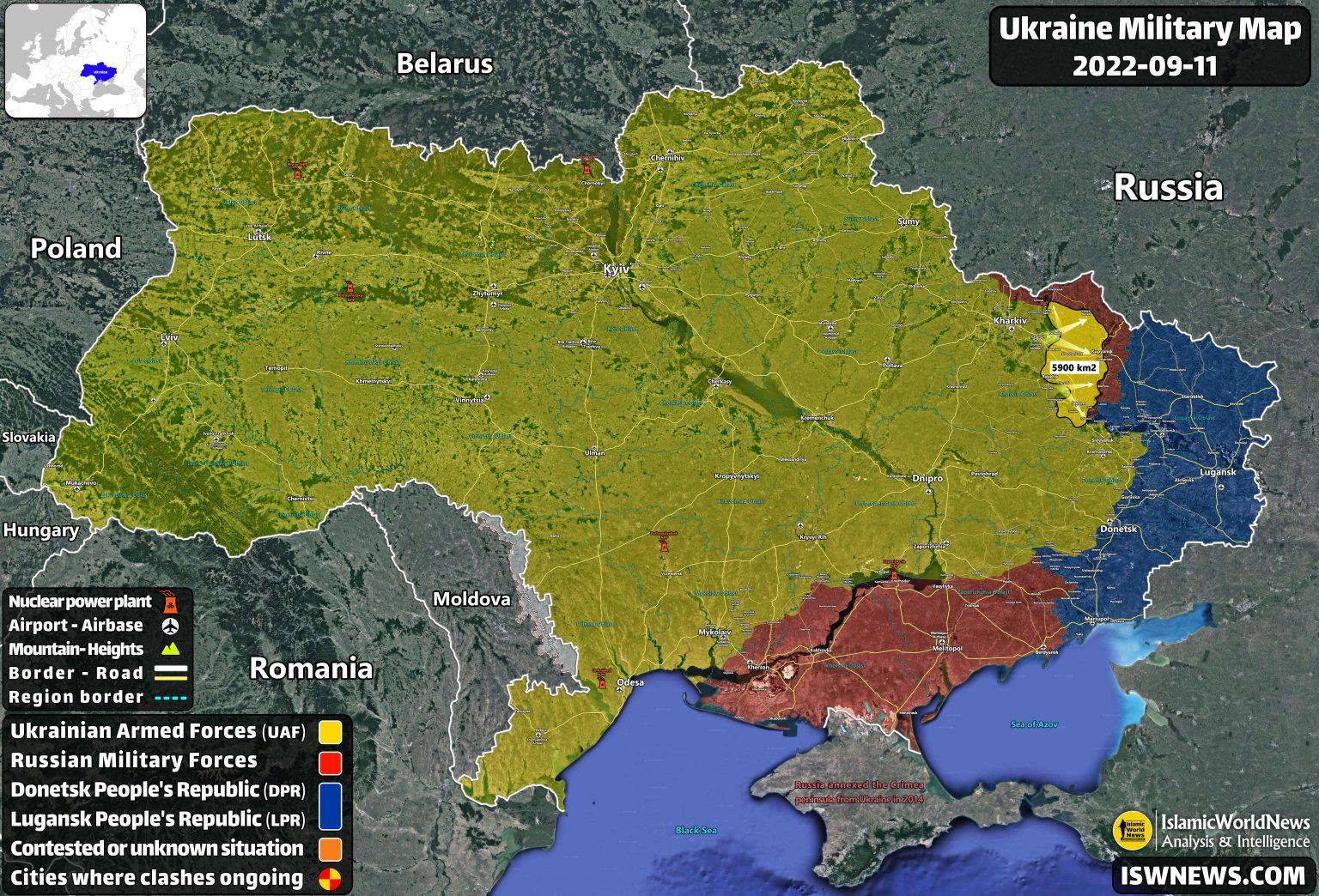 Latest Military Situation In Ukraine After 200 Days Of War (Map Update ...