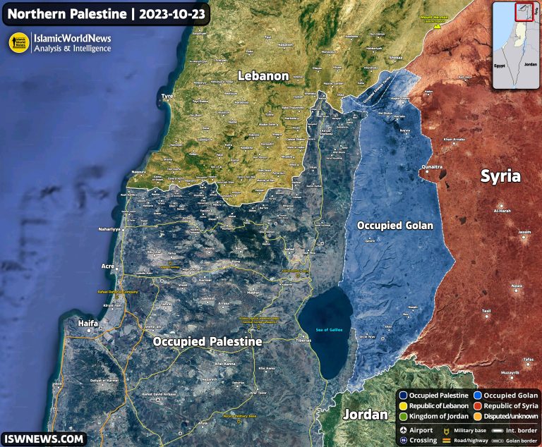 What Is Happening In The Northern Front Of Palestine? (Map) - Islamic ...