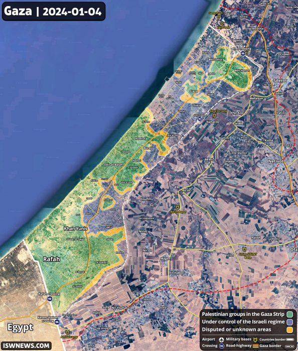 Latest Military Situation In The Gaza Strip; 90th Day Of Battles (Map ...