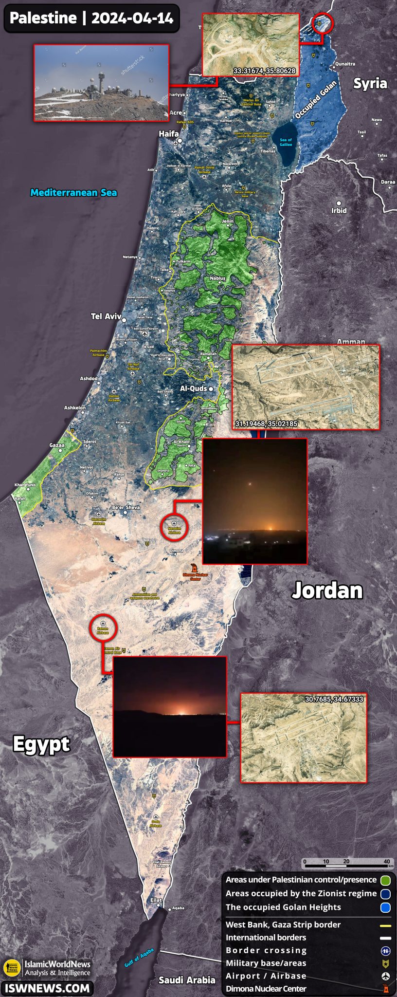 Operation True Promise; Which Of The Israeli Bases Targeted In The ...