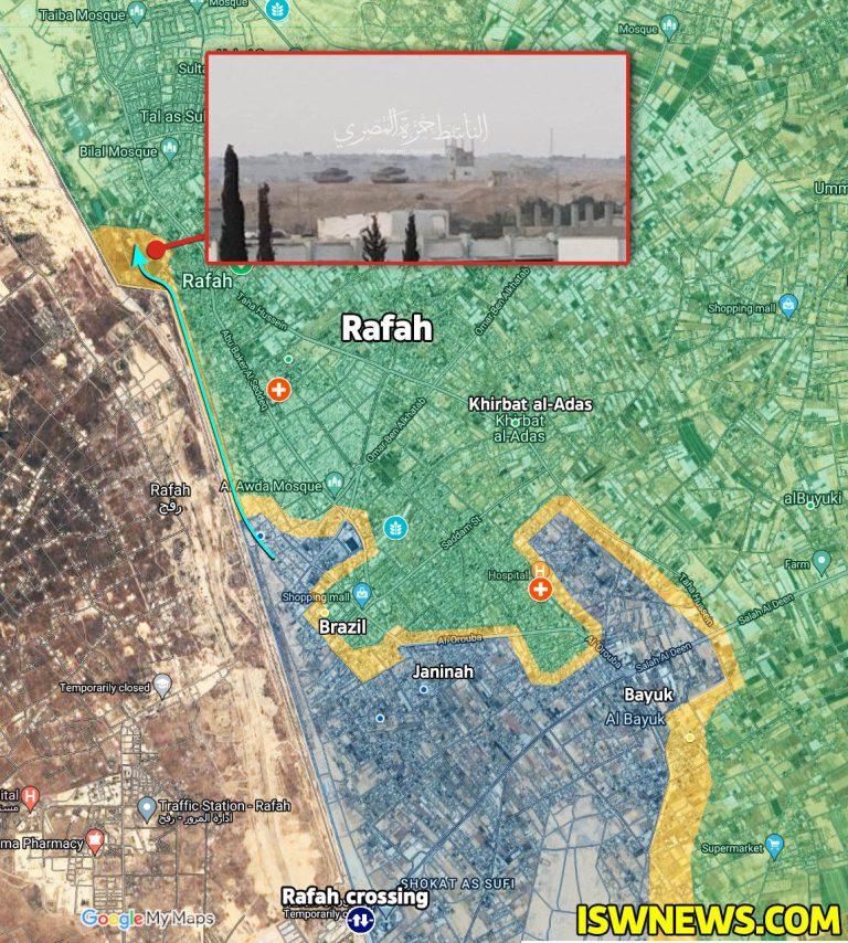 Israeli Forces Push Into Jabalia, Rafah Cities (Map) - Islamic World News