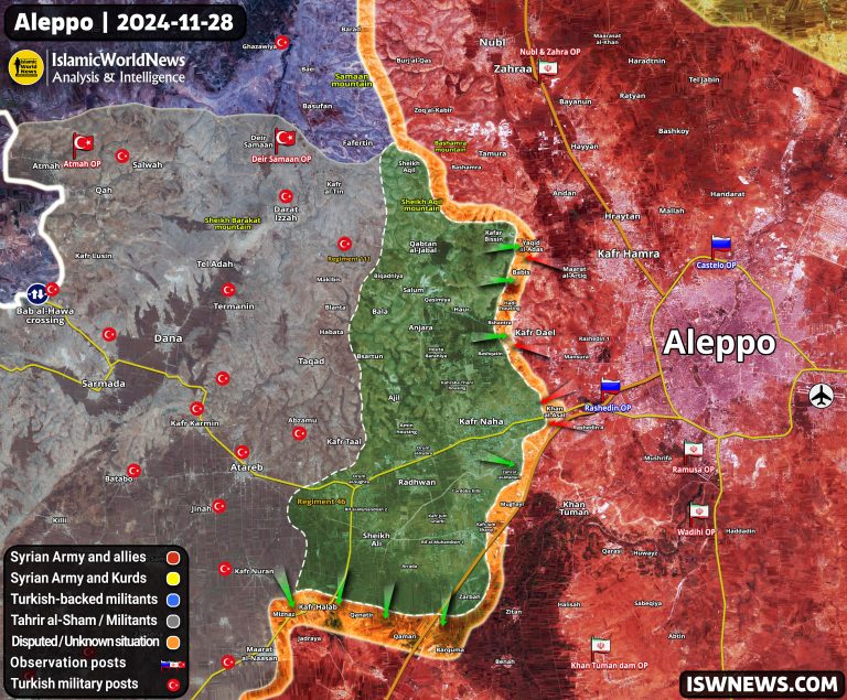 Terrorists Cut Off Aleppo-Damascus Highway! (Map) - Islamic World News